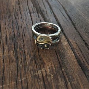 Yin Yang Ring Set